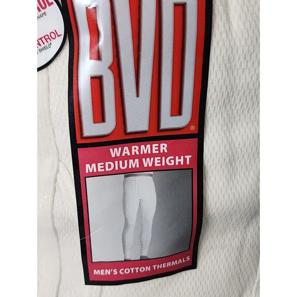 Vintage BVD Mens Thermal Drawers‎ Bottoms Long Underwear John's  LT 36-38 NEW